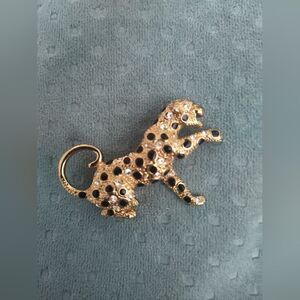 🛍️Vintage BJ Branded Leopard Goldtone Brooch